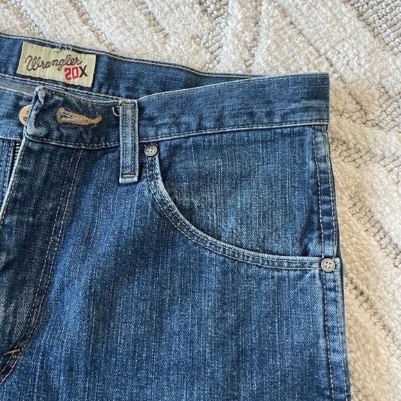 Wrangler Men’s 20X Slim Straight Denim Jeans Tall Size 31x38 - Picture 4 of 9